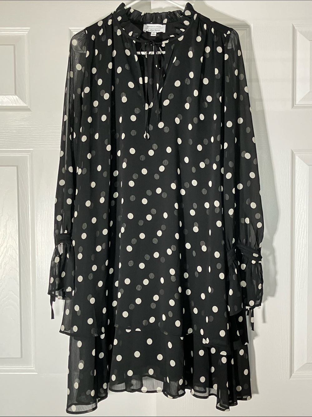 & Other Stories Black and White Polka Dot Dress